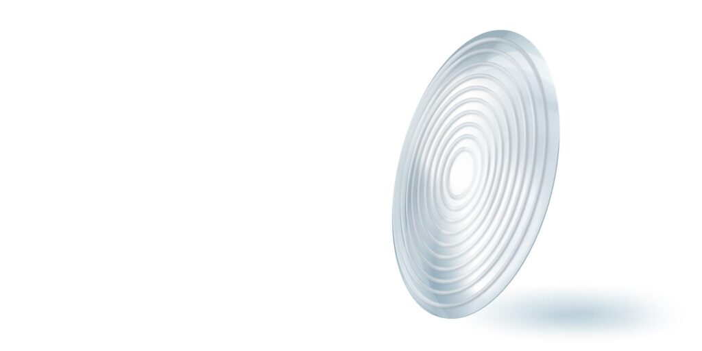 Representação 3d da técnologia das Lentes ZEISS MyoCare
